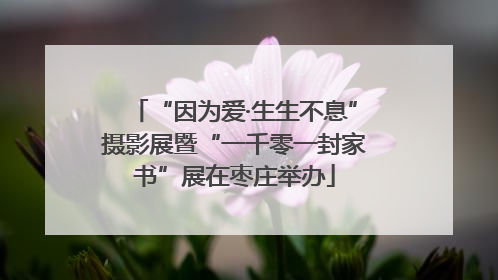 “因为爱·生生不息”摄影展暨“一千零一封家书”展在枣庄举办