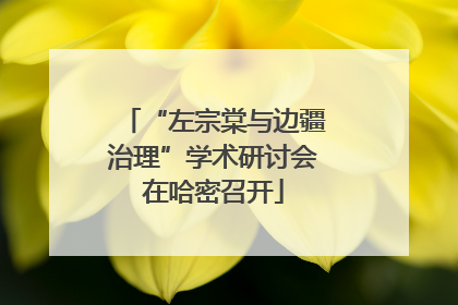 “左宗棠与边疆治理”学术研讨会在哈密召开
