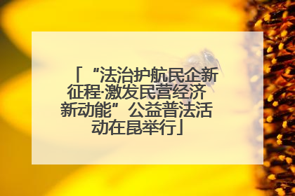 “法治护航民企新征程·激发民营经济新动能”公益普法活动在昆举行