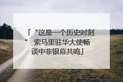 “这是一个历史时刻” 索马里驻华大使畅谈中非银幕共鸣
