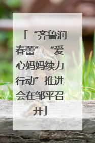 “齐鲁润春蕾”“爱心妈妈续力行动”推进会在邹平召开