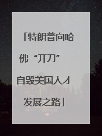 特朗普向哈佛“开刀” 自毁美国人才发展之路