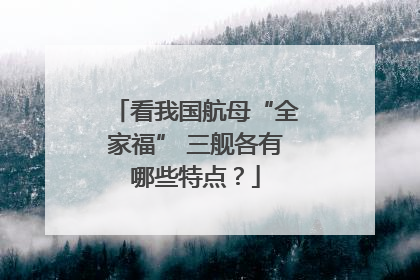 看我国航母“全家福” 三舰各有哪些特点？