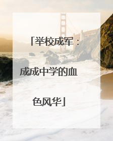 举校成军：成成中学的血色风华