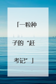 一粒种子的“赶考记”