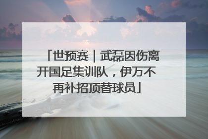 世预赛｜武磊因伤离开国足集训队，伊万不再补招顶替球员