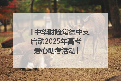中华财险常德中支启动2025年高考爱心助考活动