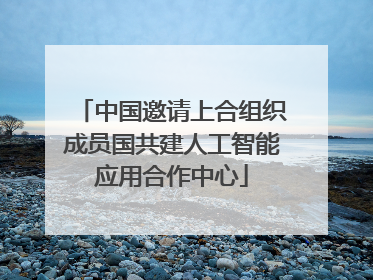 中国邀请上合组织成员国共建人工智能应用合作中心