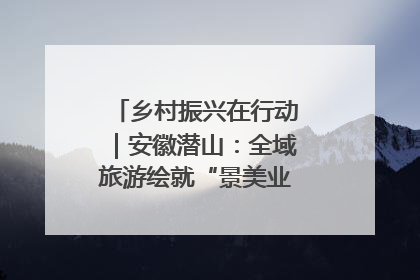 乡村振兴在行动｜安徽潜山：全域旅游绘就“景美业兴民富”新画卷