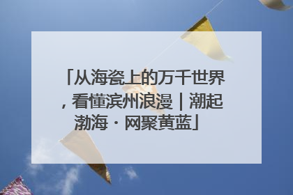 从海瓷上的万千世界，看懂滨州浪漫｜潮起渤海・网聚黄蓝
