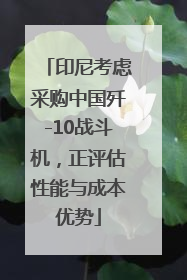 印尼考虑采购中国歼-10战斗机，正评估性能与成本优势