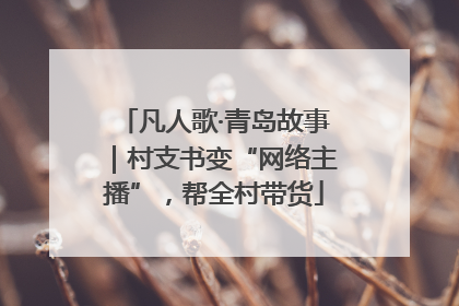 凡人歌·青岛故事｜村支书变“网络主播”，帮全村带货