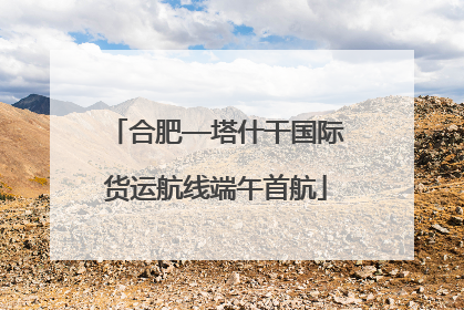 合肥—塔什干国际货运航线端午首航