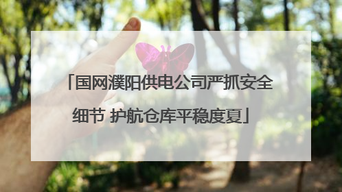 国网濮阳供电公司严抓安全细节 护航仓库平稳度夏