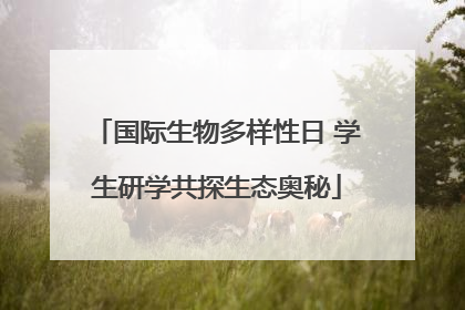 国际生物多样性日 学生研学共探生态奥秘