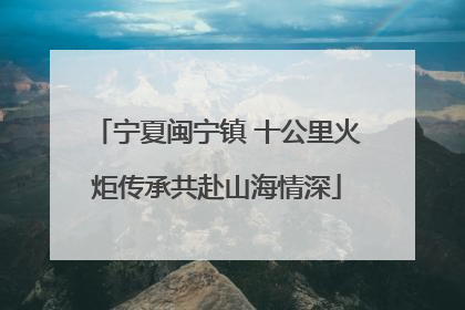 宁夏闽宁镇 十公里火炬传承共赴山海情深