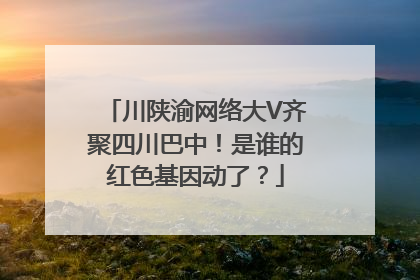 川陕渝网络大V齐聚四川巴中！是谁的红色基因动了？