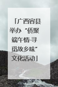 广西容县举办“侨聚端午情·寻觅故乡味”文化活动