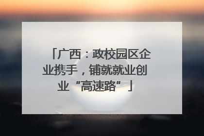 广西：政校园区企业携手，铺就就业创业“高速路”