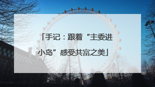 手记：跟着“主委进小岛”感受共富之美
