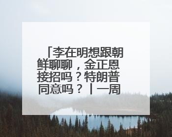 李在明想跟朝鲜聊聊，金正恩接招吗？特朗普同意吗？丨一周深读
