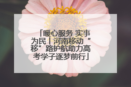 暖心服务 实事为民丨河南移动“移”路护航助力高考学子逐梦前行