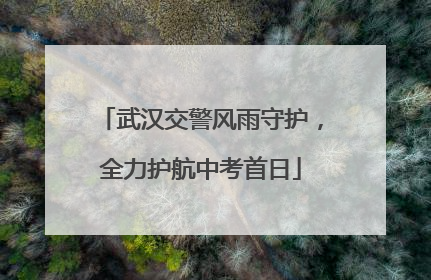武汉交警风雨守护，全力护航中考首日