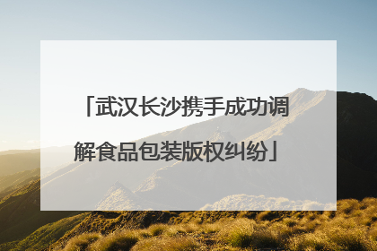 武汉长沙携手成功调解食品包装版权纠纷