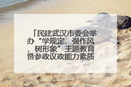 民建武汉市委会举办“学规定、强作风、树形象”主题教育暨参政议政能力素质提升培训班