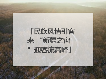 民族风情引客来 “新疆之窗”迎客流高峰