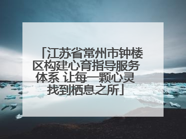 江苏省常州市钟楼区构建心育指导服务体系 让每一颗心灵找到栖息之所
