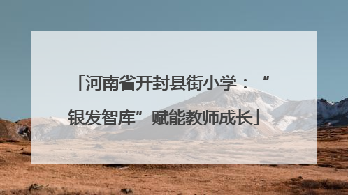 河南省开封县街小学：“银发智库”赋能教师成长