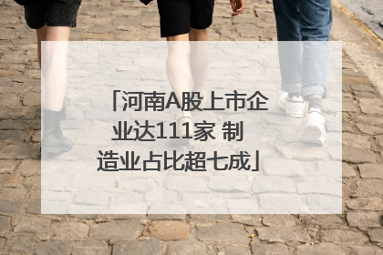 河南A股上市企业达111家 制造业占比超七成