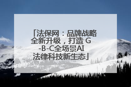 法保网：品牌战略全新升级，打造 G-B-C全场景AI法律科技新生态