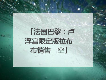 法国巴黎：卢浮宫限定版拉布布销售一空
