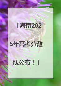 海南2025年高考分数线公布！