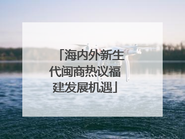 海内外新生代闽商热议福建发展机遇