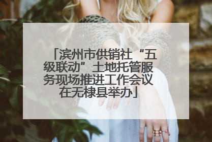 滨州市供销社“五级联动”土地托管服务现场推进工作会议在无棣县举办