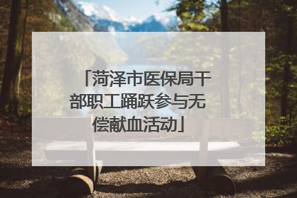 菏泽市医保局干部职工踊跃参与无偿献血活动