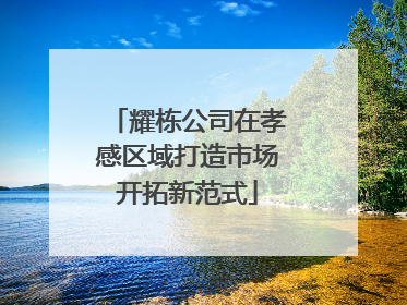 耀栋公司在孝感区域打造市场开拓新范式