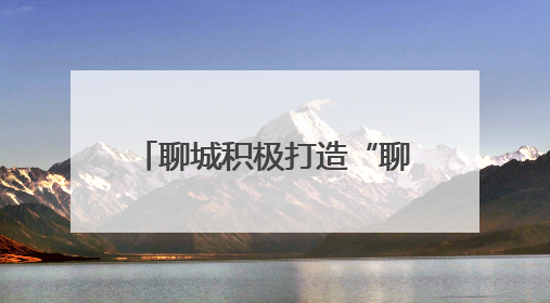 聊城积极打造“聊档为民”服务品牌
