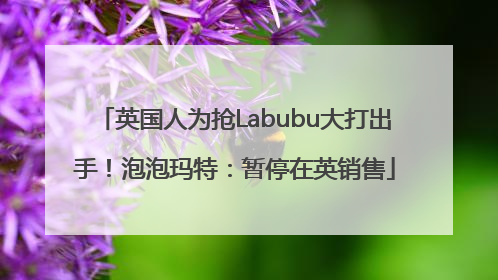 英国人为抢Labubu大打出手！泡泡玛特：暂停在英销售