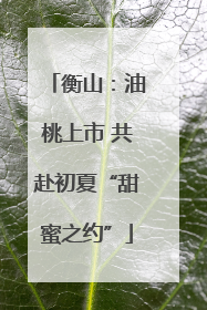 衡山：油桃上市 共赴初夏“甜蜜之约”