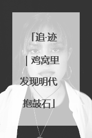 追·迹｜鸡窝里发现明代抱鼓石