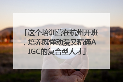 这个培训营在杭州开班，培养既懂动漫又精通AIGC的复合型人才