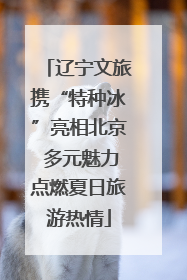 辽宁文旅携“特种冰”亮相北京 多元魅力点燃夏日旅游热情