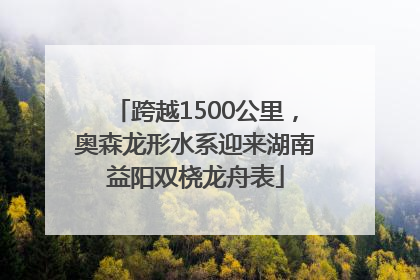跨越1500公里，奥森龙形水系迎来湖南益阳双桡龙舟表