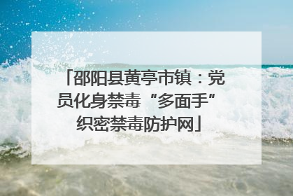 邵阳县黄亭市镇：党员化身禁毒“多面手” 织密禁毒防护网
