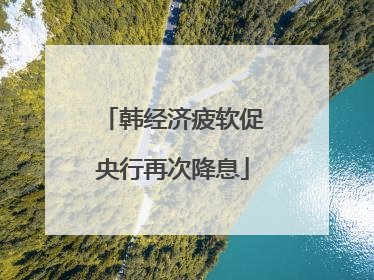 韩经济疲软促央行再次降息