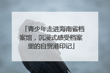 青少年走进海南省档案馆，沉浸式感受档案里的自贸港印记